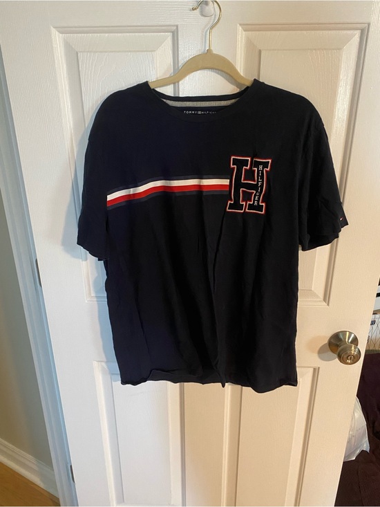 Tommy Hilfiger Other - Tommy Hilfiger Navy Tee with Red and White Chest Stripes